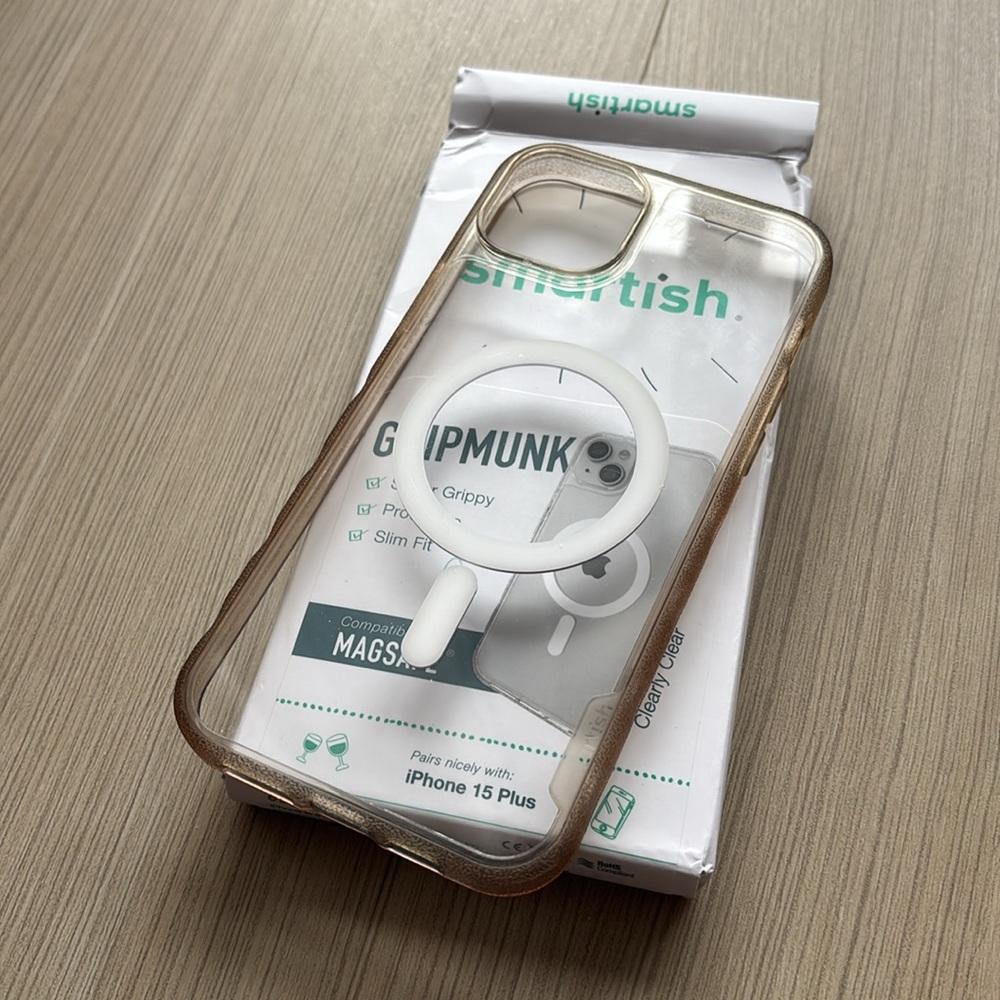 Smartish Gripmunk iPhone 15 Plus Case - Clear